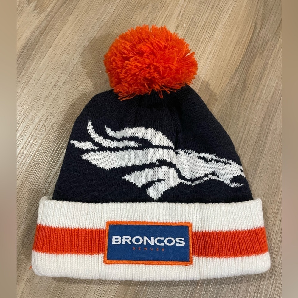 NFL Bronco Budweiser Football Toque. Adult O/S